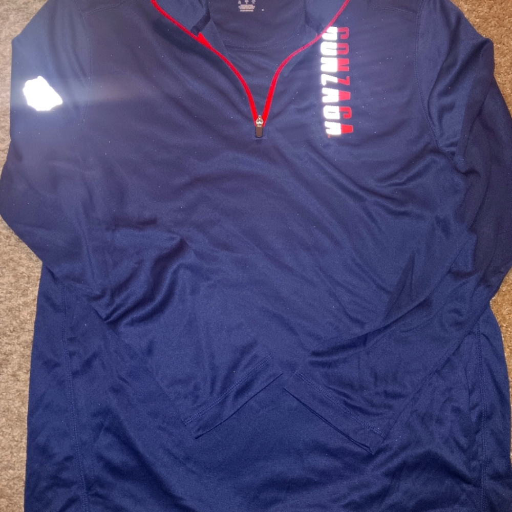 Gonzaga Bulldogs Champion Large 1/4 Pullover  Men Blue Athleticwear